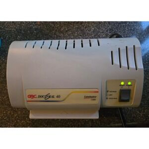 GBC DocuSeal 40 Card Laminator Machine Office  Laminating Turns On Heats Up